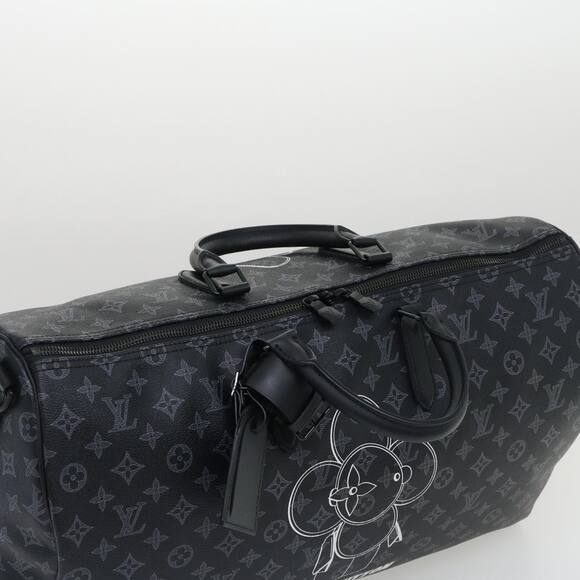 LOUIS VUITTON Monogram Eclipse Vivienne Keepall 50 Boston Bag M43683 - Picture 7 of 16